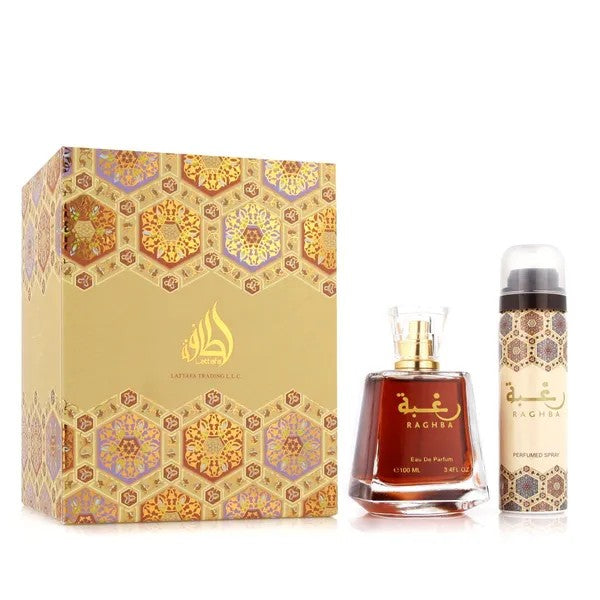 Lattafa Raghba EDP 100 ml + DEO VAPO 50 ml (unisex)